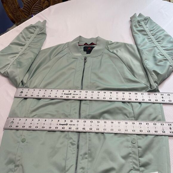 Air Jordan Men's Rare Sample 'Sage Green' Varsity Jacket AV5004-369 size Large - Picture 3 of 10